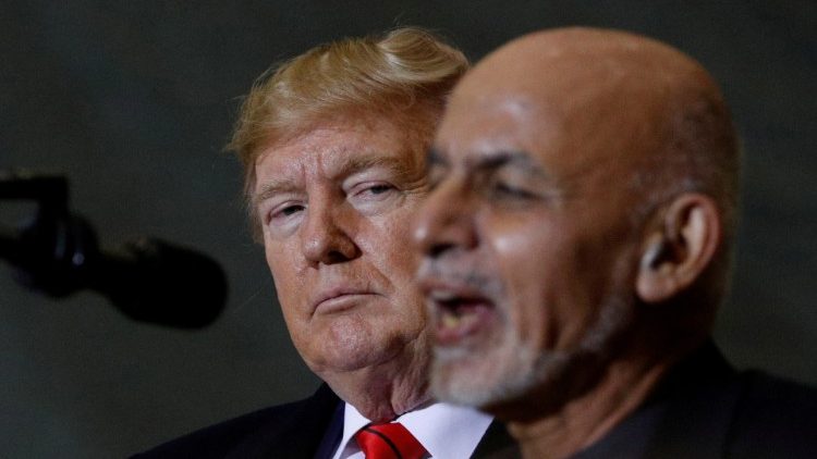 I presidenti di Usa e Afghanistan, Trump e Ghani