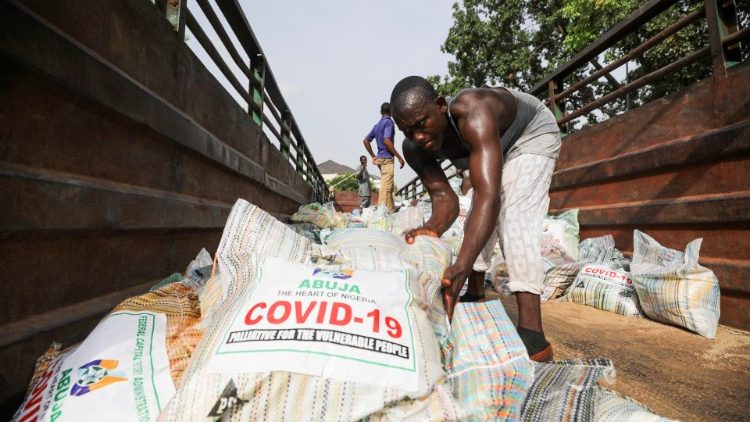 Reisspenden in Abuja