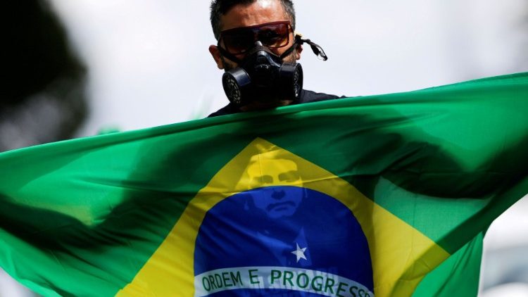 Demonstration in Brasilien