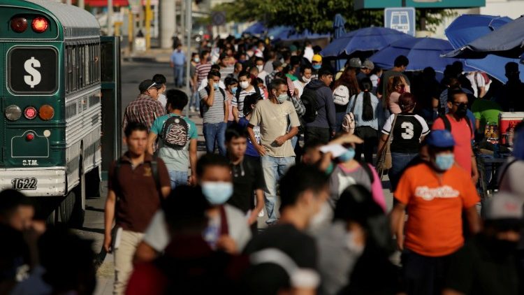 Job seekers congregate to apply for jobs at assembly factories as the coronavirus disease (COVID-19)  outbreak continues in Ciudad Juarez