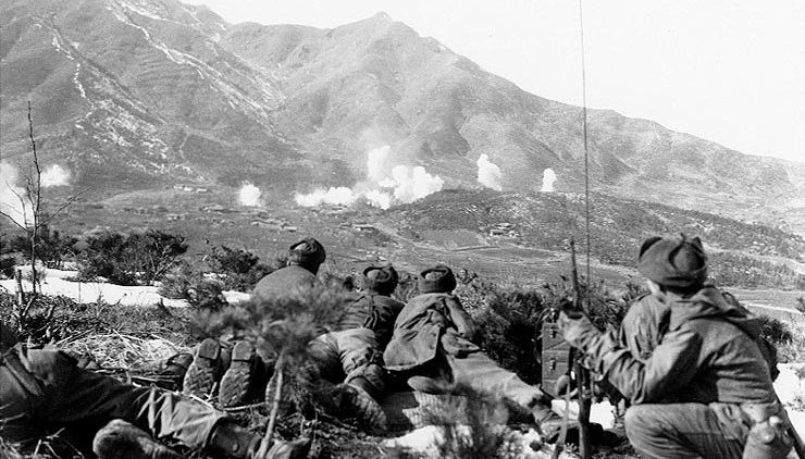 कोरियाई युद्ध की 70 वीं बरसी पर, युद्ध का एक दृश्य