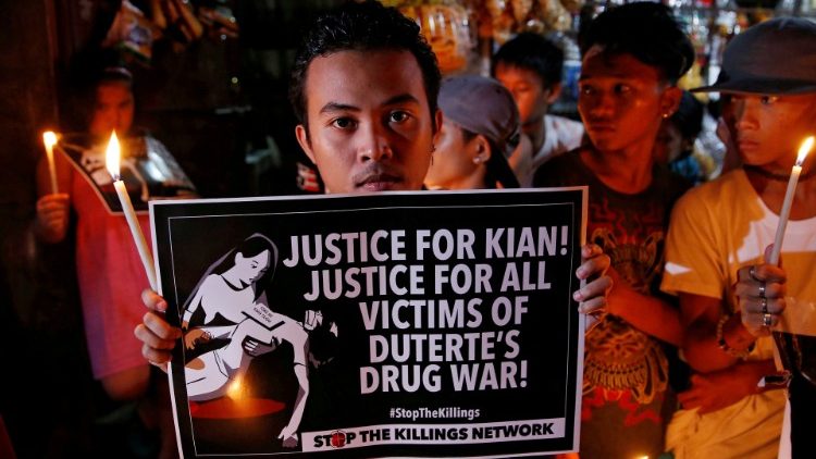 Proteste gegen das neue Gesetz in Manila