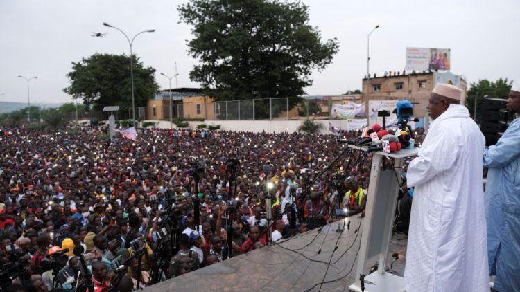 Imam Mahmoud Dicko engagiert sich bei der Protestbewegung „M5-RFP“ in Mali