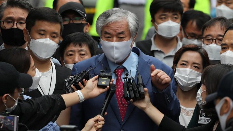 Der umstrittene Sektenführer Jun Kwang-hoon in Seoul