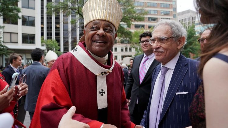 File Photo: Archbishop Wilton D. Gregory outside the Cathedral of Matthew the Apostle, Washington, D.C.
