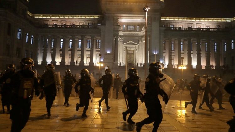 Crisis política. Maniestaciones en Lima el 12 de noviembre 2020