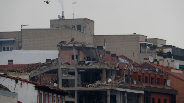L'explosion a soufflé les 6 étages d'un immeuble d'un quartier madrilène