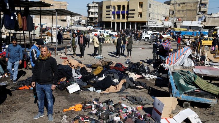 Bagdádské náměstí po atentátu