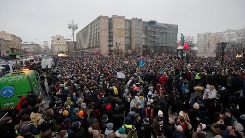 Manifestazioni e arresti in Russia