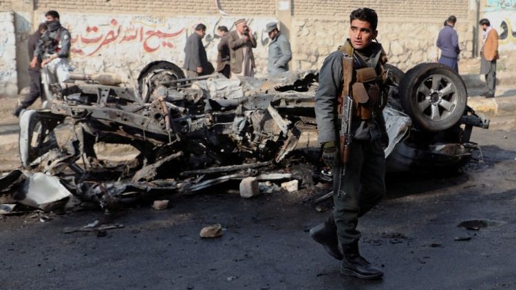 Szene nach einem Anschlag in Kabul