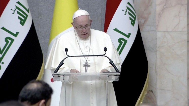 Der Papst im irakischen Präsidentenpalast