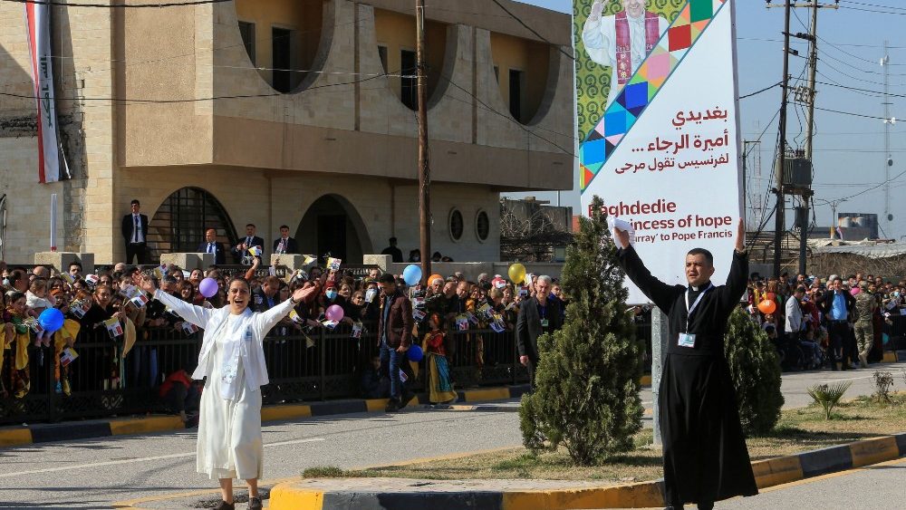 Iracké mesto Karakoš privítalo Svätého Otca, 7. marca 2021