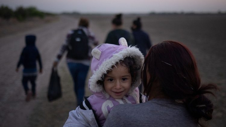 Flüchtlinge in Mexiko an der Grenze zu Texas