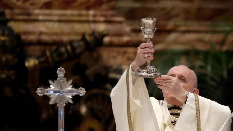 Papa Francisco na Missa da Páscoa na Basílica de São pedro