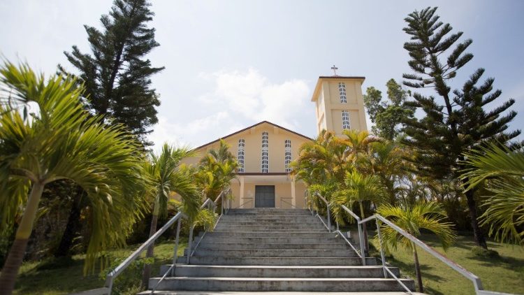 Die Kirche St. Rock, in der einer der entführten französischen Priester lebte und arbeitete