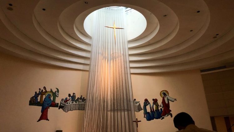 In einer katholischen Kirche in Hongkong