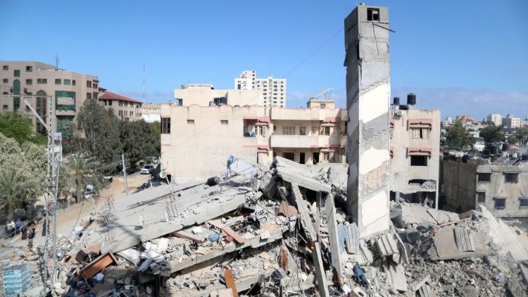 Zerstörte Gebäude in Gaza