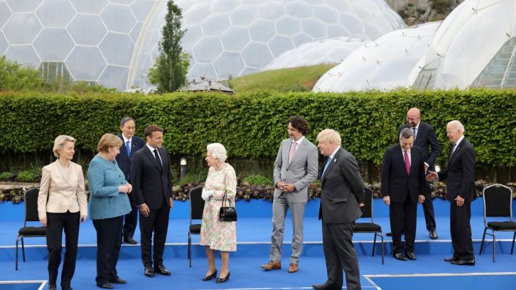 Die Vertreter der G7-Staaten in Cornwall (11. Juni 2021)