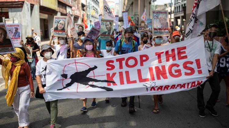 Proteste gegen Dutertes Anti-Drogen-Politik in Manila am Mittwoch
