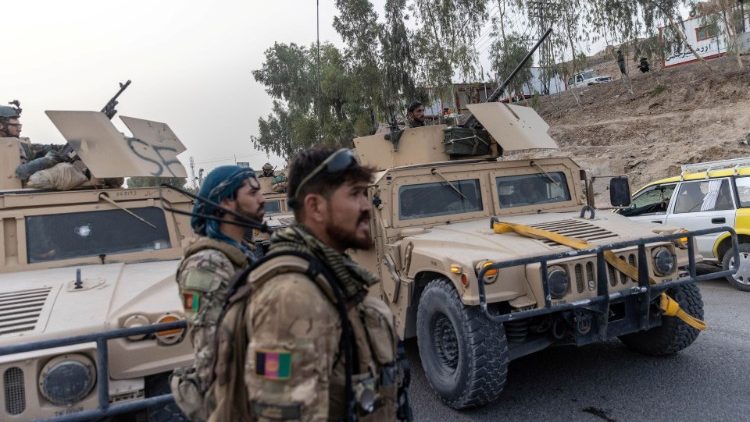 Convoi des forces spéciales afghanes, en mission dans la province de Kandahar, le 13 juillet 2021