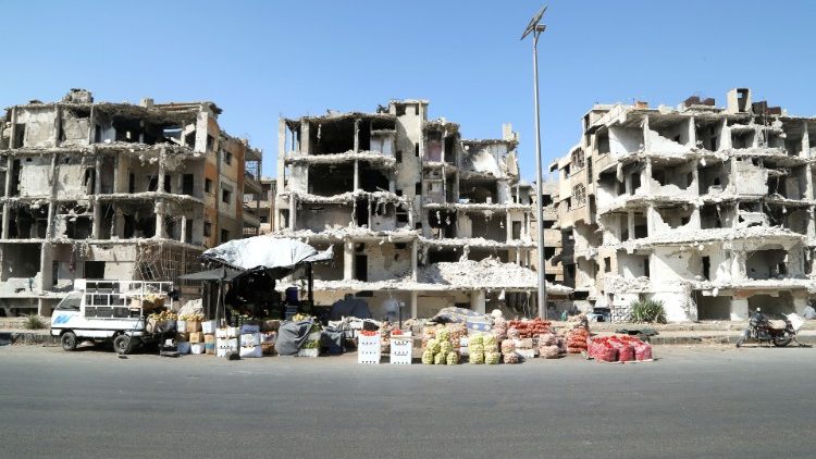 Homs ist immer noch zerstört - Aufnahme vom Oktober 2021