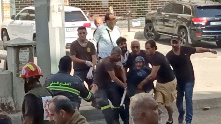 Am Rand einer Schießerei in Beirut am 14. Oktober