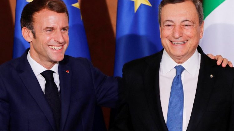 Draghi e Macron in un recente incontro a Roma