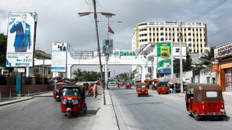 Straßenszene in Mogadischu, Ende Dezember