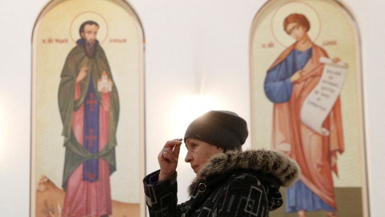 In einer Kirche in Kiew, Ende Januar