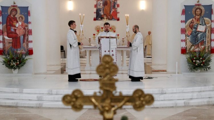 Malda Kyjivo graikų katalikų patriarchalinėje katedroje