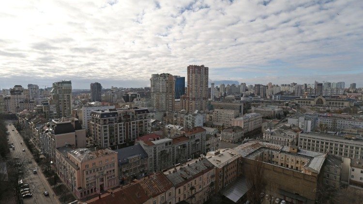 Kiev, la capitale ukrainienne, sous couvre-feu, le 27 février 2022