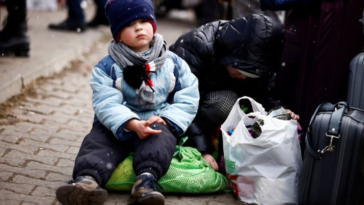 Criança ucraniana refugiada