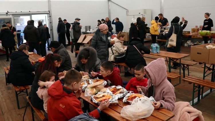 Caritas-Hilfen für Flüchtlinge im polnischen Krakau