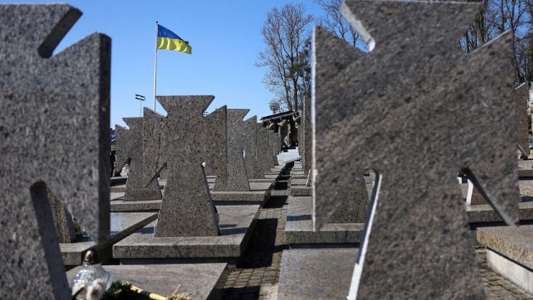 Cemetery in Lviv, Ukraine