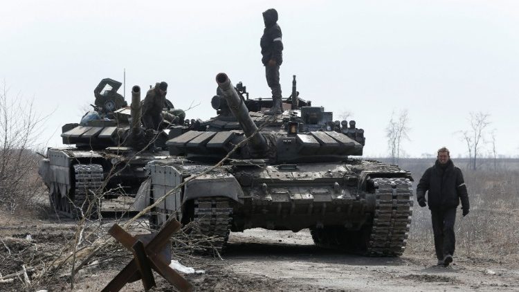 Tanques rusos en Ucrania (Alexander Ermochenko).