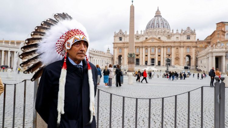 Indigene aus Kanada in Rom