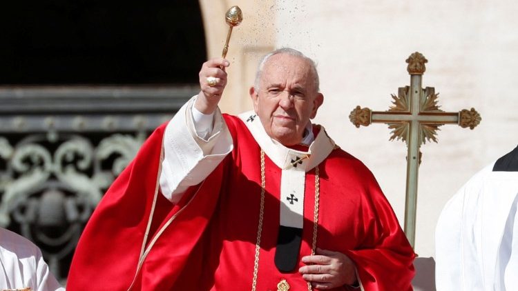 El Papa en la Misa del Domingo de Ramos.