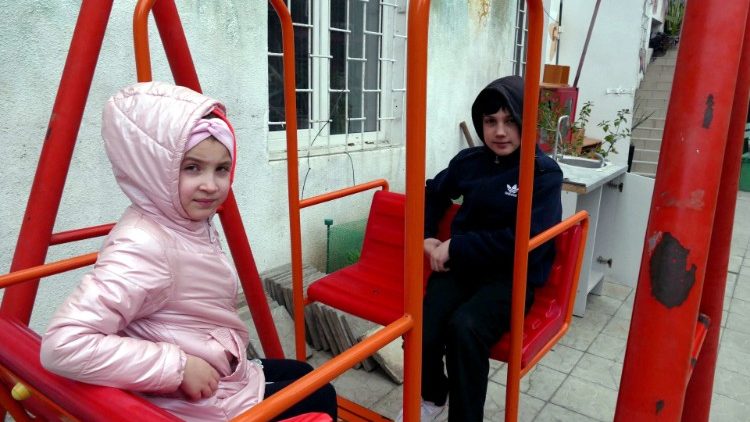 Binnenflüchtlinge: Kinder in der südukrainischen Hafenstadt Odessa