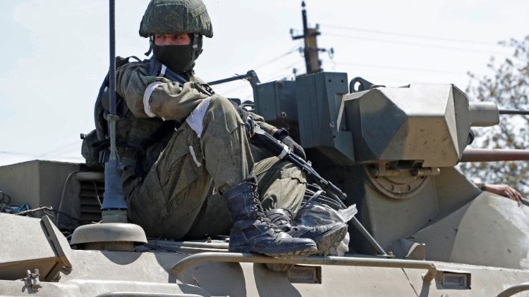 Soldado na região ucraniana de Donetsk
