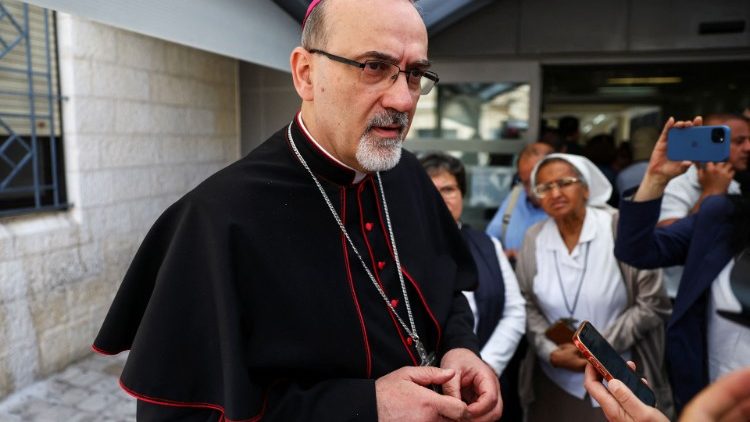 Le patriarche latin de Jérusalem, l'archevêque Pierbattista Pizzaballa.  