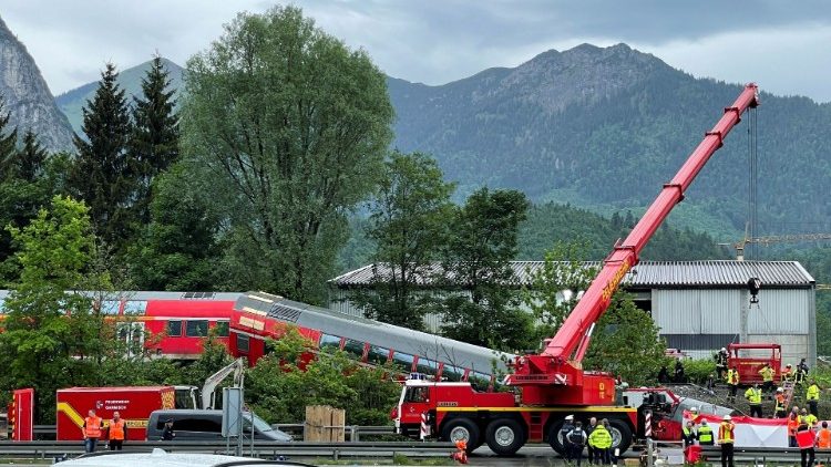 Zugunglück in der Nähe von Garmisch-Partenkirchen