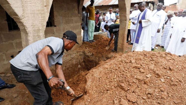 Mass memorial service for victims killed during an attack by gunmen, in Owo