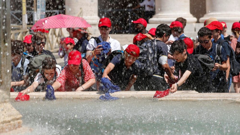 Hot weather at the Vatican