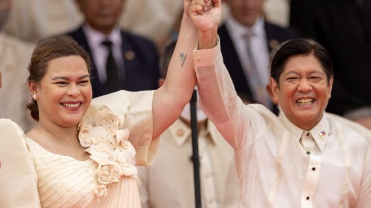 Sara Duterte, vice-présidente, et Ferdinand Marcos Junior, président des Philippines