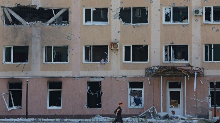 Lysychansk nella regione di Luhansk, uno dei punti più colpiti dalla guerra