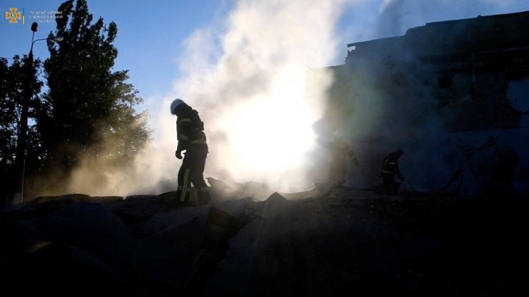 Mykolaiv durante un attacco russo