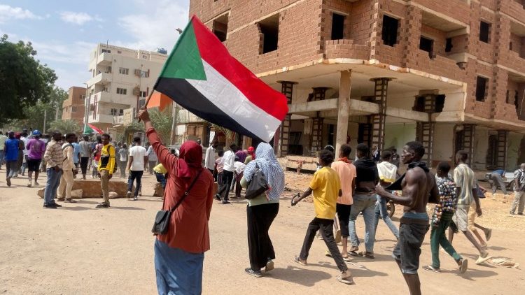 Anti-military protest in Sudan's capital Khartoum