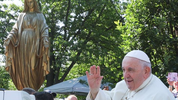 Pope Francis visits Quebec in Canada