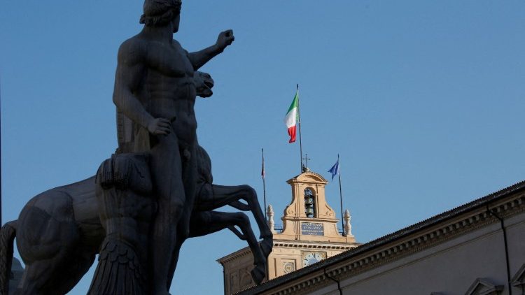 Le palais du Quirinal, résidence officielle du président de la République italienne, sur la colline du Quirinal à Rome. 