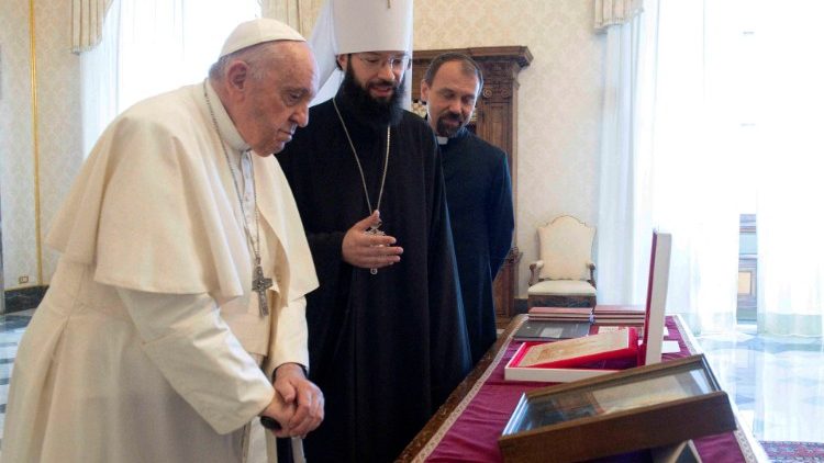 Pope Francis meets Russian Orthodox Church, Bishop Antonij number two ahead of meeting with Patriarch at the Vatican